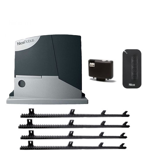 Kit automatizare poarta culisanta 4m (maxim 8m), 400Kg, Nice Robus400 Basic - NICE.RO