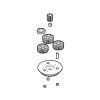 HO7124R01 / HO7124R10 / HO7224R01 - GRUP C - Kit sateliti si angrenaje NICE HOPP