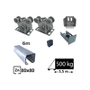 Kit Sistem autoportant cu sina zincata pentru deschidere de 5,5 metri, SAP-80x80-Zn Kit Sistem autoportant cu sina zincata pentru deschidere de 5,5 metri, SAP-80x80-Zn