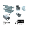 Kit Sistem autoportant cu sina zincata pentru deschidere de 10 metri, SAP-94x85-Zn-H Kit Sistem autoportant cu sina zincata pentru deschidere de 10 metri, SAP-94x85-Zn-H
