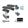 Kit Sistem autoportant cu sina zincata pentru deschidere de 8 metri, SAP-94x85-Zn Kit Sistem autoportant cu sina zincata pentru deschidere de 8 metri, SAP-94x85-Zn