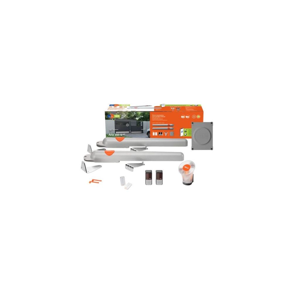 Kit automatizare porti batante max. 2 x 2,2m, Nice Home Aria 200S - Generatia noua NiceHome
