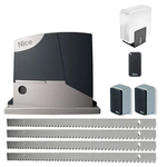 Kit automatizare poarta culisanta max. 400Kg Nice ROAD400KCE cu 4m de cremaliere zincate