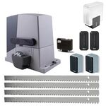 Kit automatizare poarta culisanta, 1000 kg, Nice Robus 1000, RB1000P, 4m creamaliere zincate