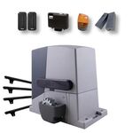 Kit automatizare poarta culisanta cu limitator de cursa Nice RB600P MG, 4m cremaliere teflonate