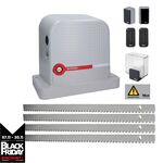 Kit automatizare poarta culisanta Nice Robus 600 Hi-Speed, pana la 600 kg, 4 metri cremaliera zincata RBS600HSBDKCE