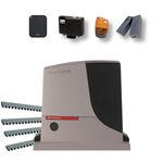 Kit automatizare hi-speed poarta culisanta 500Kg Nice ROBUS500HS MG cu 4 metri cremaliera zincata