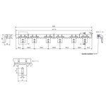 Cremaliera din plastic cu insertie metalica pentru porti culisante, Nice ROA6