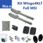 Kit automatizare 2x2m WINGO4KLT Full MSI pentru porti batante
