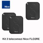 Kit 3 telecomenzi Nice cu 2 canale Era Flor, FLO2RE