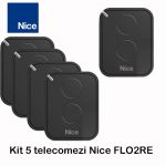 Kit 5 telecomenzi Nice cu 2 canale Era Flor, FLO2RE