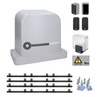 Kit automatizare poarta culisanta Nice Robus 600, pana la 600 kg, 4 metri cremaliera teflonata, RBS600BDKCE