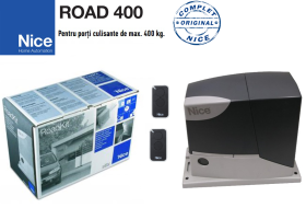 Kit automatizare poarta culisanta max.400Kg Nice Road400, RD400KCER10