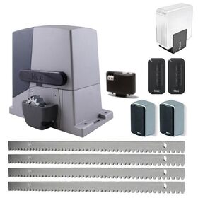 Kit automatizare poarta culisanta, 1000 kg, Nice Robus 1000, RB1000P, 4m creamaliere zincate