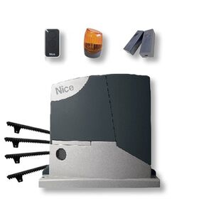 Kit automatizare poarta culisanta max.400Kg Nice ROAD400KCE MG + 4m cremaliera teflonata