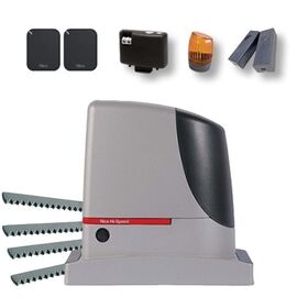 Kit premium automatizare poarta culisanta, 1200Kg Nice HI-SPEED RUN1200HS MG, cremaliere zincate