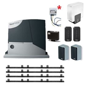 Kit automatizare poarta culisanta max. 400kg, NICE Robus400 RB400BDKCE Promo cu 4m cremaliera + releu WiFi gratuit!