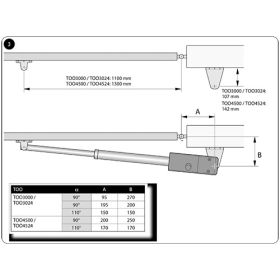 Kit automatizare porti batante 2x3m, 230V, NICE TOO3000KCE