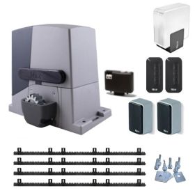 Kit automatizare poarta culisanta, 1000 kg, Nice Robus 1000, RB1000P, 4m creamaliere teflonate