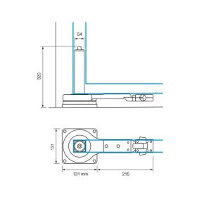 Kit automatizare poarta batanta 2x1.8m, Nice OLTRE1824KCE
