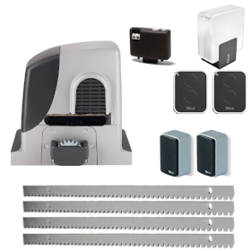 Kit automatizare poarta culisanta, max.1800kg, Nice RUN1800P, 4 metri cremaliera zincata