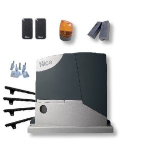 Kit automatizare poarta culisanta max.400Kg Nice ROAD400KCE MG + 4m cremaliera teflonata