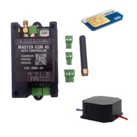 Modul GSM 4G cu SIM si sursa de alimentare inclusa – Control access telefonic pentru porti si bariere prin SMS/Apel