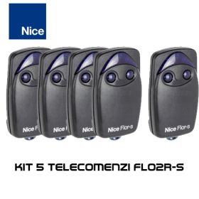 Kit 5 telecomenzi Nice cu 2 butoane FLO2R-S