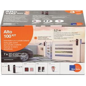 Kit automatizare pentru porti batante NiceHome Alto 100