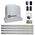 Kit automatizare poarta culisanta Nice Robus 600, pana la 600 kg, 4 metri cremaliera zincata, RBS600BDKCE