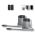 Kit automatizare porti batante de 2x2.4 m, Nice HOPPKIT