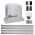 Kit automatizare poarta culisanta Nice Robus 400, pana la 400 kg, 4 metri cremaliera zincata RBS400BDKCE