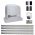 Kit automatizare poarta culisanta Nice Robus 600, pana la 600 kg, 4 metri cremaliera zincata, RBS600BDKCE