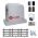 Kit automatizare poarta culisanta Nice Robus 600 Hi-Speed, pana la 600 kg, 4 metri cremaliera teflonata RBS600HSBDKCE