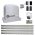 Kit automatizare poarta culisanta Nice Robus 600, pana la 600 kg, 4 metri cremaliera zincata, RBS600BDKCE PROMO